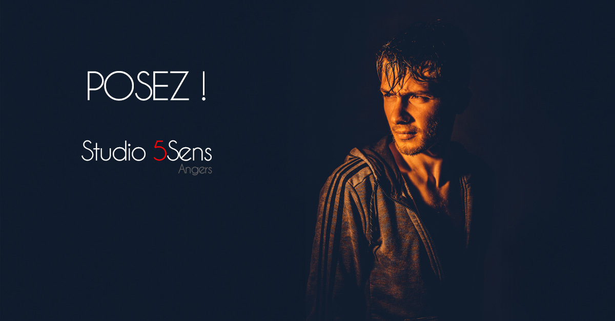 Portrait artistique de modèle en studio